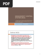 Management Control System (MCS)