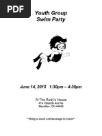 Swim Party Flyer June 2015