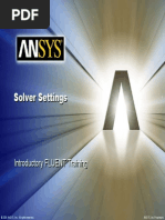 Ansys Fluent Solver Settings