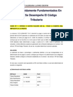 Casos Practicos Del Desempeñe Del Código Tributario