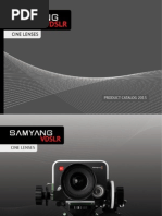 Samyang VDSLR - Cine Lenses 2013