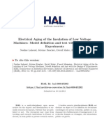 Electrical Aging of The Insulation of Low Voltage Machines: Model Definition and Test With The Design of Experiments