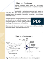 Fluid As A Continuum