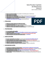 Siete Pecados Capitales Del Matrimonio