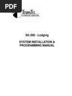 SK-200 Lodging Manual