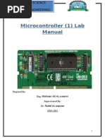 Microcontroller (1) Lab Manual: Prepared By: Eng: Mohsen Ali AL-awami Supervisered By: DR: Fadel AL-aqawa 2010-2011