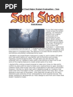 Soul Steal Final Major Project Evaluation - Tom