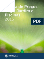 Tabela de Preços Rega, Jardim e Piscinas 2015