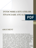 Intocmirea Situatiilor Financiare Anuale