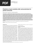 Predictors of Pain Resolution After Varicocelectomy For Painful Varicocele