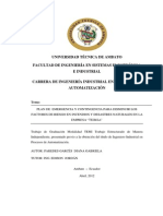 Tesis Plan de Emergencia Incendios PDF