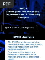 Swot (Strengths, Weaknesses, Opportunities & Threats) Analysis