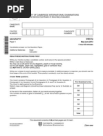 University of Cambridge International Examinations International General Certificate of Secondary Education