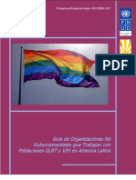 Guía de Organizaciones No Gubernamentales Que Trabajan Con Oblaciones GLBT y VIH en America Latina 2009