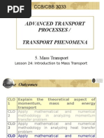 Lecture 12 - Mass Transport - Introduction