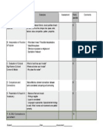 Rubric Comparative Study Assessment