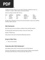 Database Tables: P - Id Lastname Firstname Address City