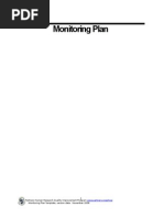 Monitoring Plan Template