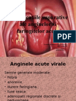 Complicatiile Supurative Ale Anginelor Si Faringitelor Acute