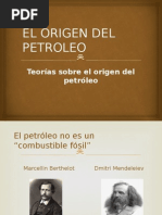 Origen Del Petroleo