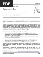 Computer Crime: The Law On The Misuse of Computers and Networks