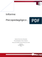 Informe Psicopedagogico 