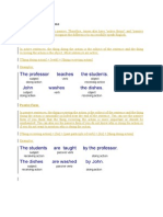 Active / Passive Verb Forms