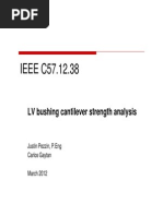 IEEE C57 12 38 IEEE C57.12.38: LV Bushing Cantilever Strength Analysis