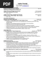 Amber Peruski Resume