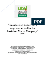 La Selección de Software Empresarial de Harley Davidson Motor Company