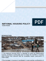 National Housing Policy in Kenya