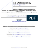 An Attitudinal Explanation of Biases in The Criminal Justice System An Empirical Testing of Defensive Attribution Theory