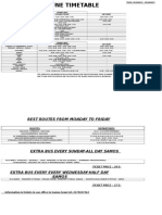 Samos Public Buses Timetable, June 15-30, 2015.