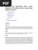 Anxiety and Depression After Cancer Diagnosis