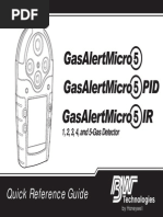 BW Gas Alert Micro5 QSG D6258 1 2009