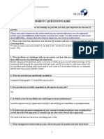 Velosi Self-Assessment Questionnaire