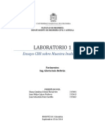 Informe CBR Sobre Muestra Inalterada - Laboratorio