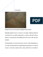 Decorative Concrete