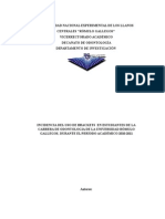 Incidencia Del Uso de Brackets en Estudiantes de La Carrera de Odontologia de La Universidad Rómulo Gallegos, Durante El Período Académico 2010-2011