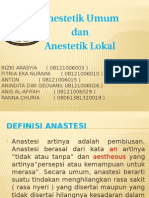 Farmakologi Anestetik Umum Dan Lokal