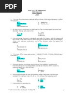 2013 Appraiser Mock Exam Test 7