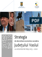 Strategie de Dezvoltare A Jud Vaslui 2013 - 2020