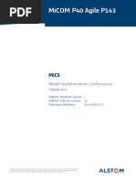 Micom P40 Agile P143: Model Implementation Conformance Statement