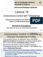 Concurrency Control With Timestamps: Demetris Zeinalipour