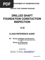 Drilled Shaft Foundation Construction Inspection