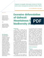 Excessive Deforestation of Gishwati Mountainous Forest & Biodiversity Changes