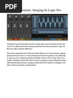 Mixing Essentials - Imaging in Logic Pro X