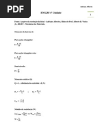 Exercícios Resolvidos - Flexão Pura