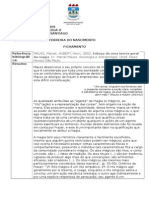 Fichamento (Corrigido) - Esboço de Uma Teoria Geral Da Magia. In. Marcel Mauss. Sociologia e Antropologia - Mário César