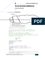 Informe de Metodos Numericos